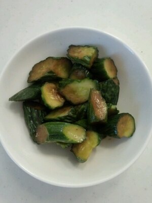 超簡単！即席！きゅうりの麺つゆ漬け レシピ・作り方 by koko0730