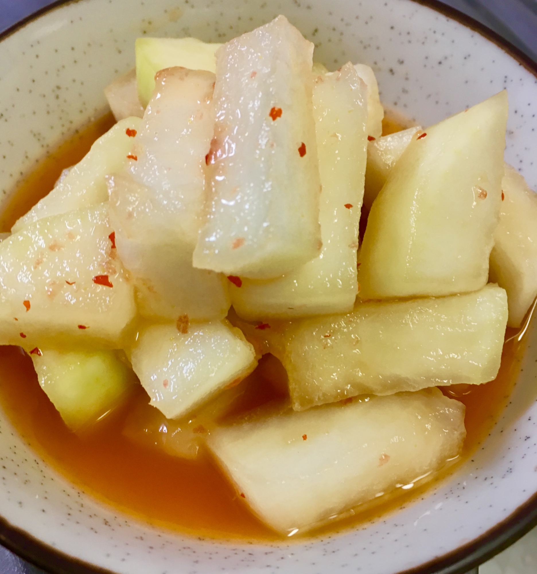 見た目はカクテキ！味は和風⁉︎大根の漬物！