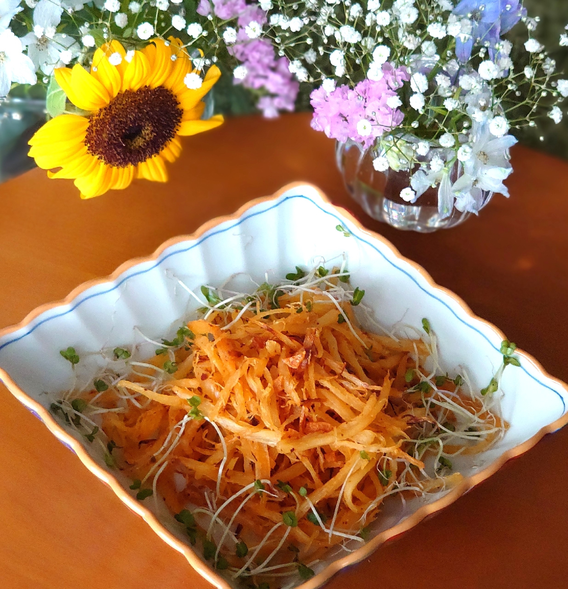 おつまみにᕷ˖ピリ辛さきいかバター炒めꕤ୭*