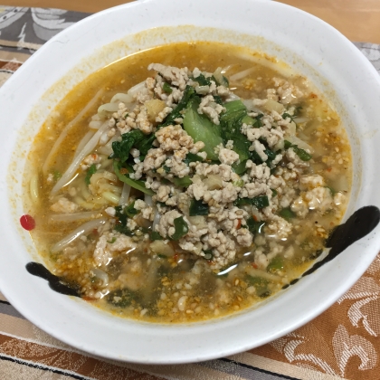 子供用に辛さを弱めにしました！
家で美味しく担々麺が食べれて大満足でした！(^^)