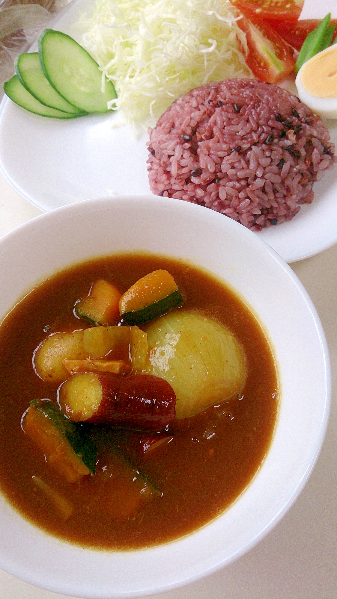 ごろっと野菜スープのリメイク～スープカレー～