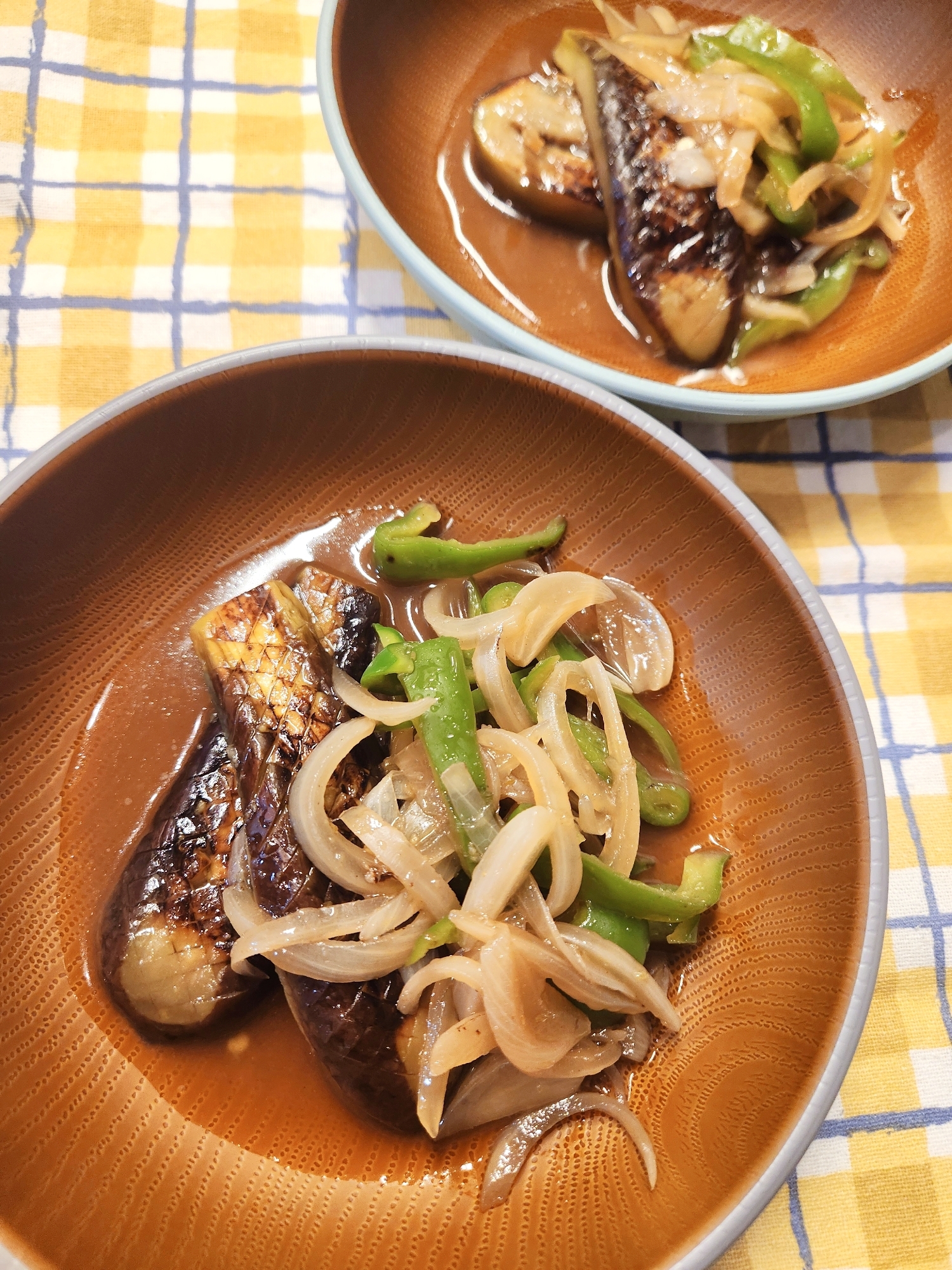 【おつまみ】茄子の焼き浸し 柚子胡椒だし