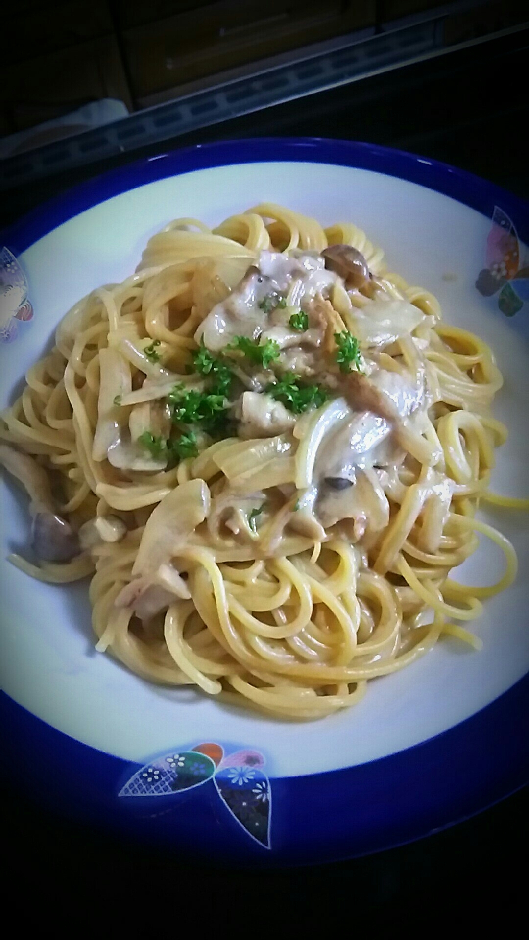 豚肉の濃厚ソースパスタ