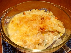 ホワイトソース不要★牛乳で★マカロニグラタン