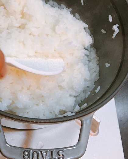 staubで☆美味しいご飯の炊き方☆ストウブ