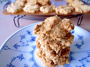 簡単 アーモンドとオートミールのメープルクッキー レシピ 作り方 By Earlgre 楽天レシピ