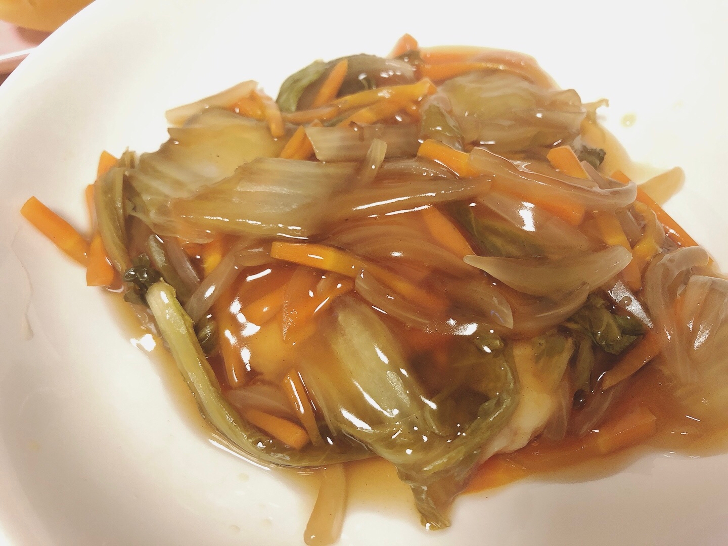 鱈の野菜あんかけ