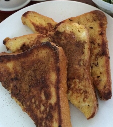 甘くない!インド風スパイスフレンチトースト