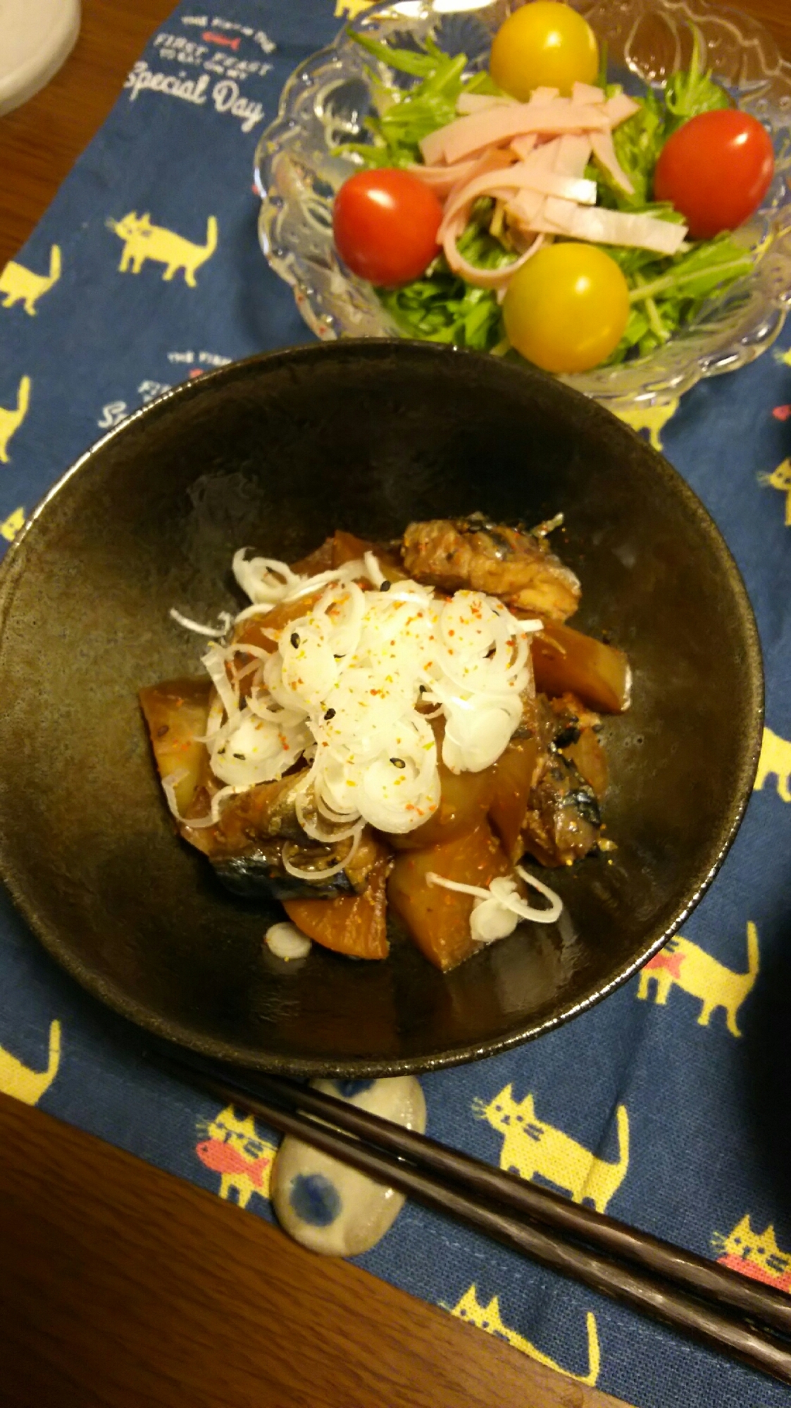 簡単！サバ缶と大根の煮物