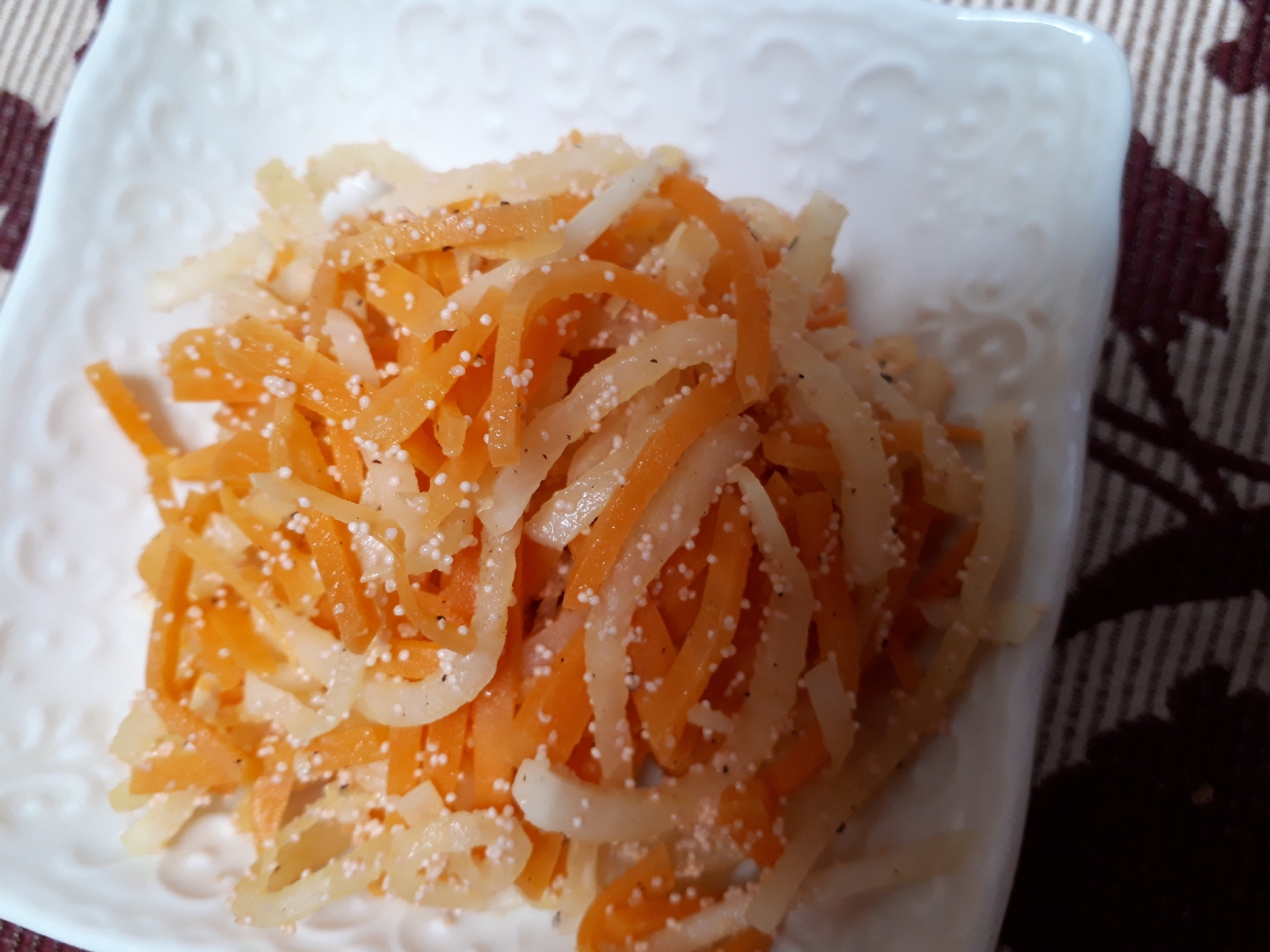 人参と大根と明太子炒め レシピ 作り方 By るもちゃん 楽天レシピ