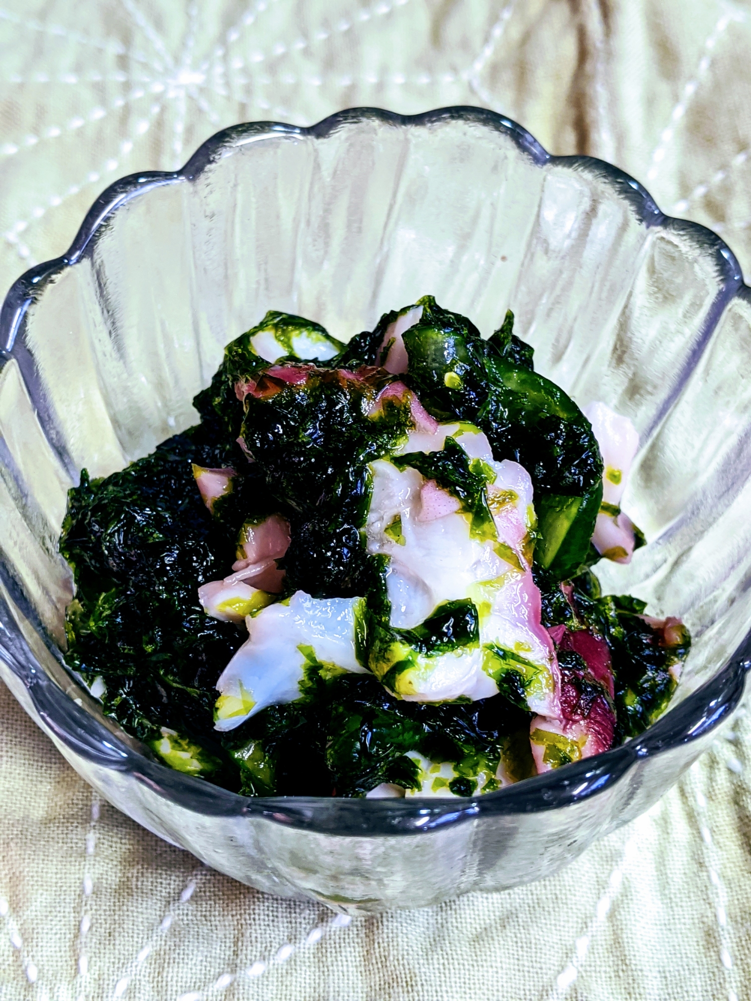 磯香る 生海苔の酢物 蛸入り レシピ 作り方 By おくやマん 楽天レシピ 磯香る 生海苔の酢物 蛸入り レシピ 作り方 By おくやマん 楽天レシピ