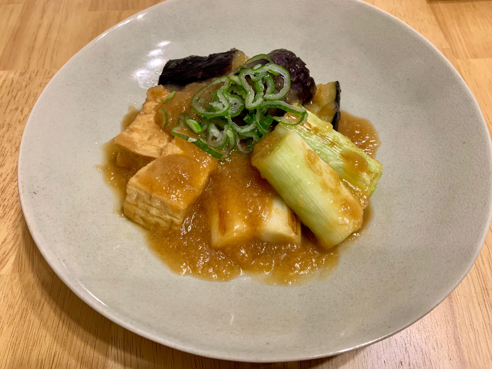 栄養満天！厚揚げと野菜のトロっとおろしがけ