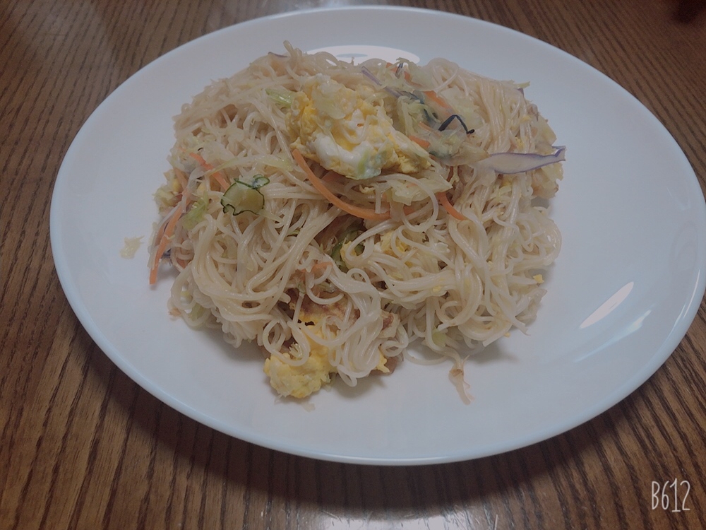 カット野菜でそうめんチャンプル