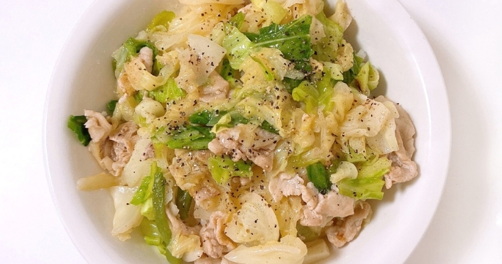 入賞レシピ（1）食材２つ！豚肉とキャベツの塩だれ炒め