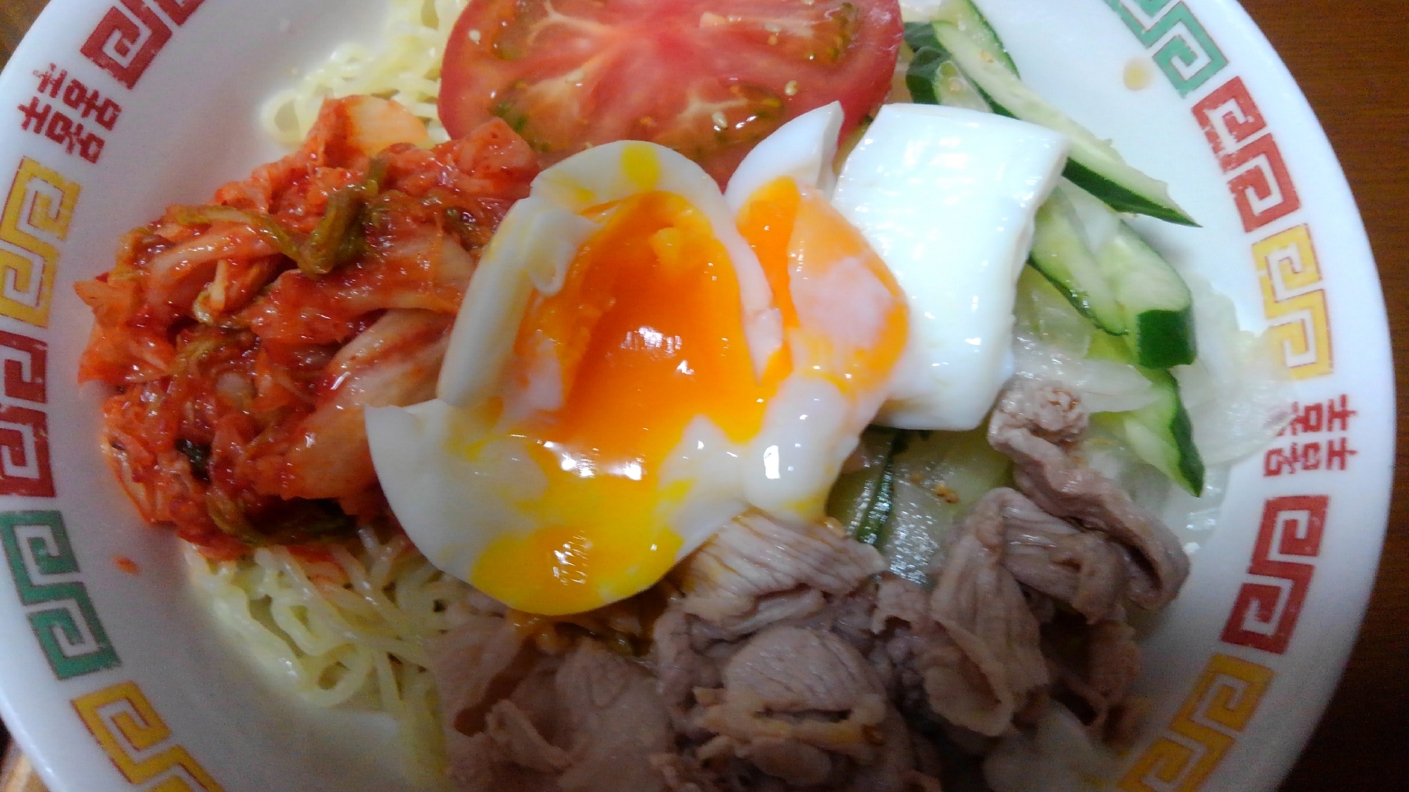 冷しゃぶ冷やし中華～冷麺風