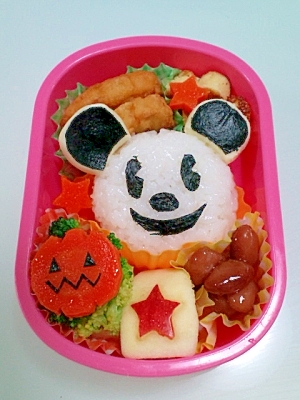 キャラ弁 ハロウィン おばけミッキーお弁当 レシピ 作り方 By みなママ 楽天レシピ