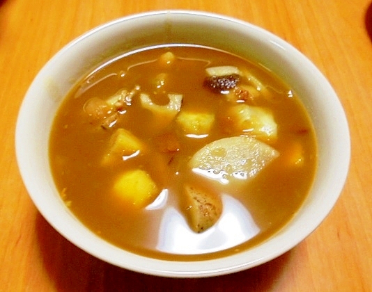 根菜系のカレースープ