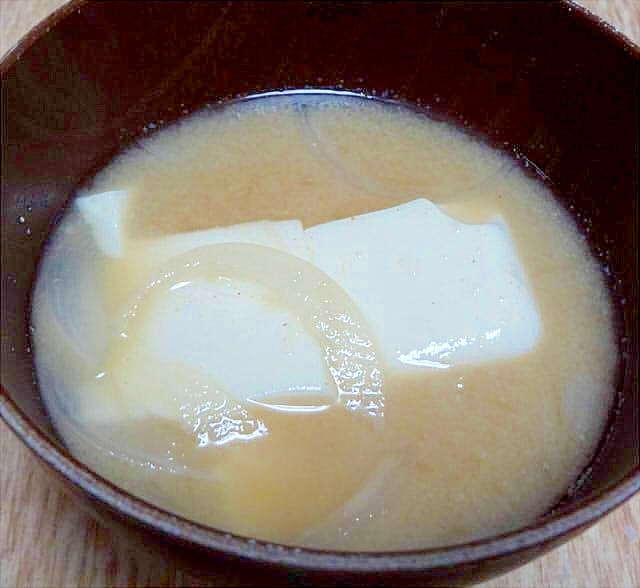 充填豆腐で簡単味噌汁