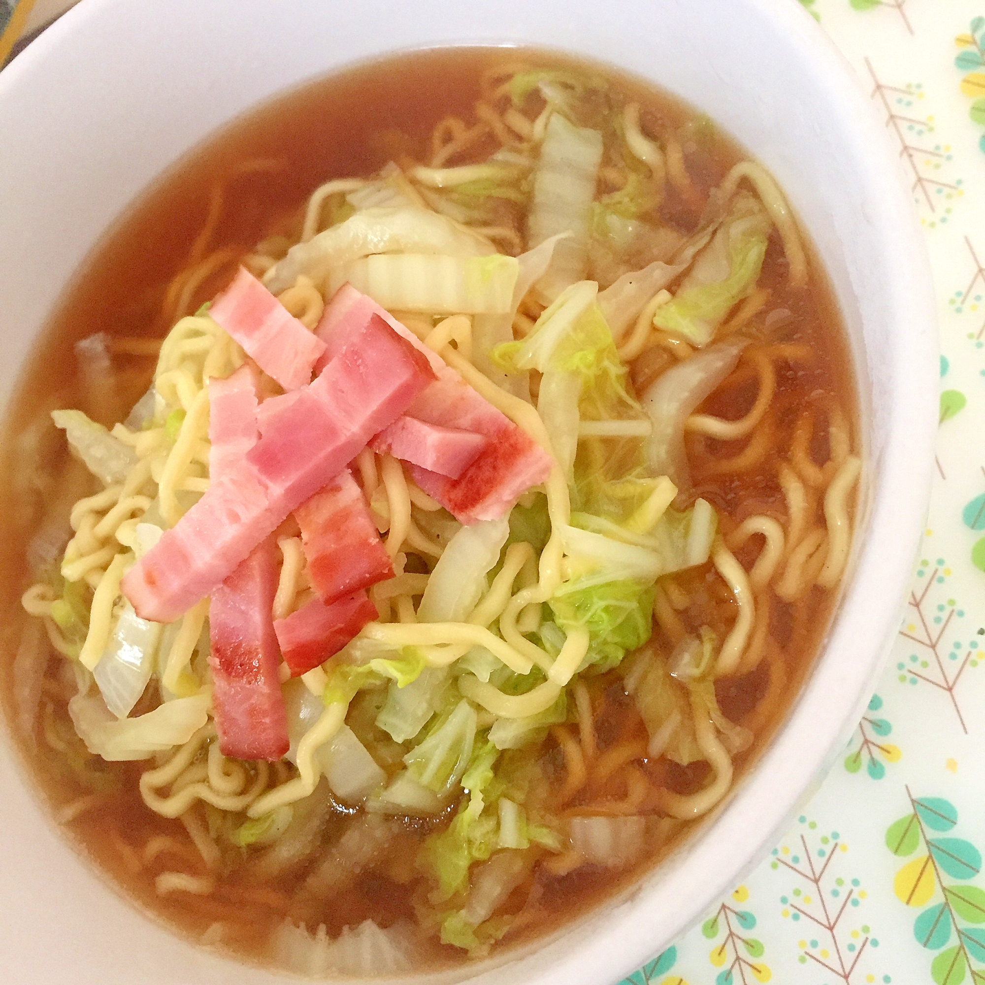 白菜とベーコンのラーメン☆彡