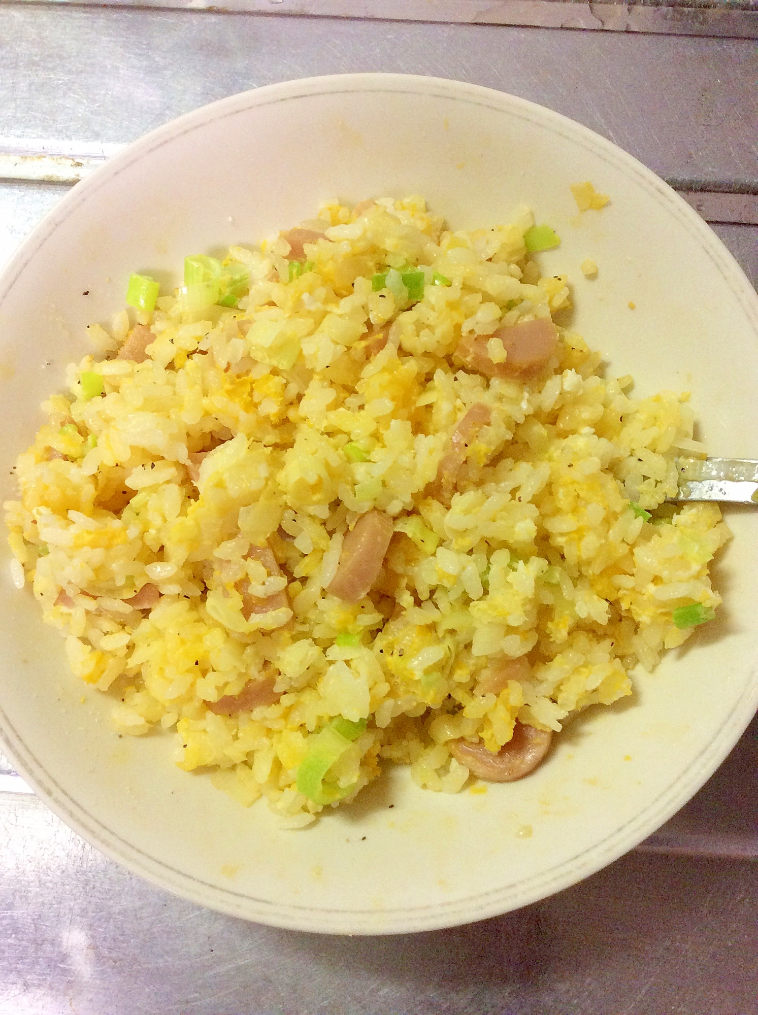 魚ニソとねぎで 簡単レンジチャーハン レシピ 作り方 By ハトリーナ 楽天レシピ