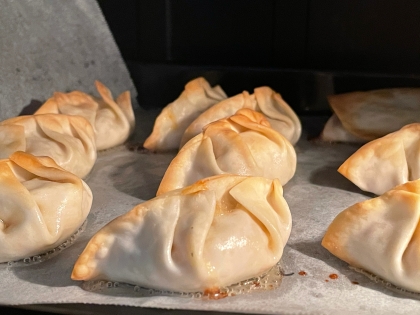 餃子の皮がパリパリでとても美味しかったです^ ^