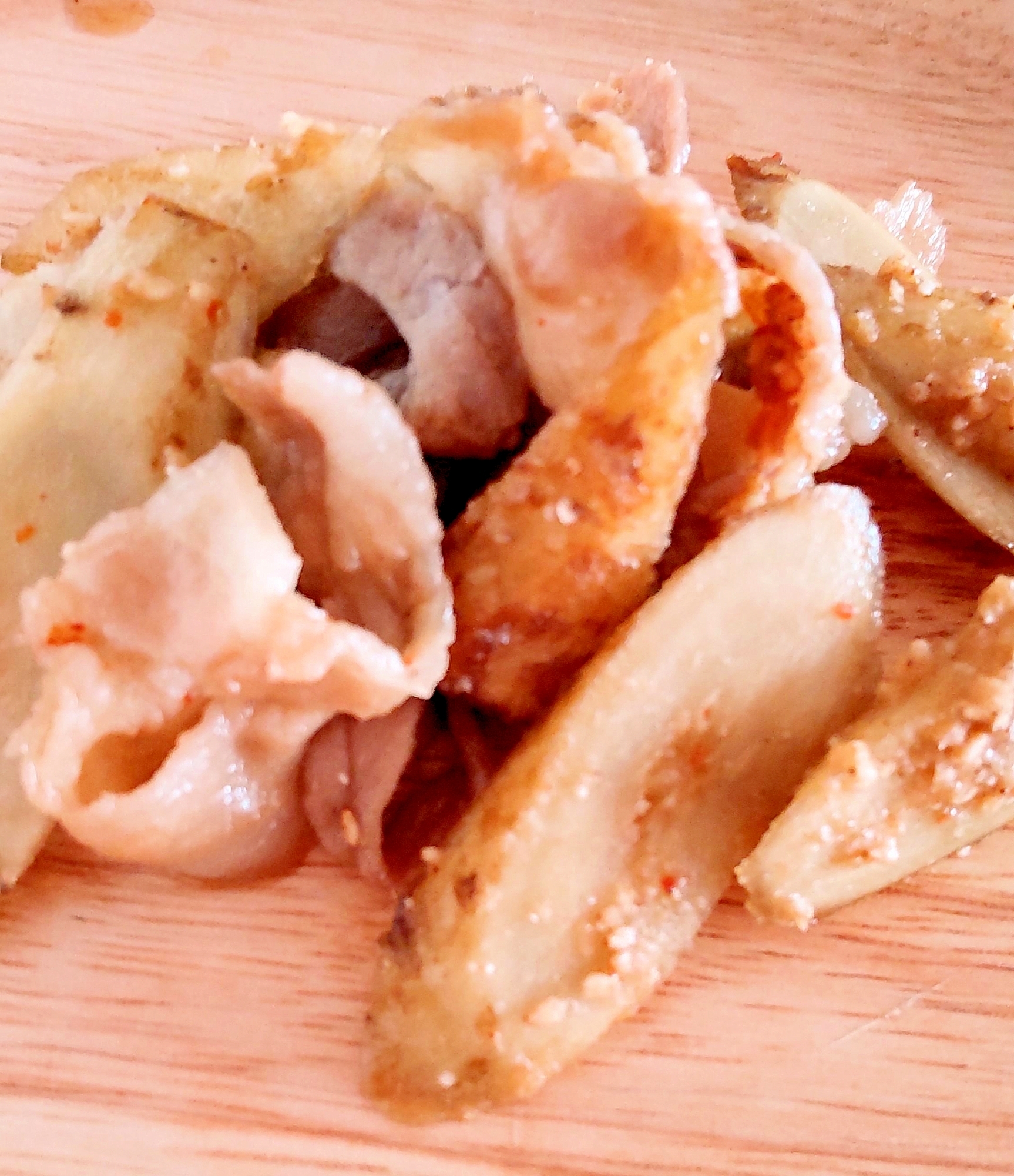 新ごぼうで簡単!豚バラきんぴら