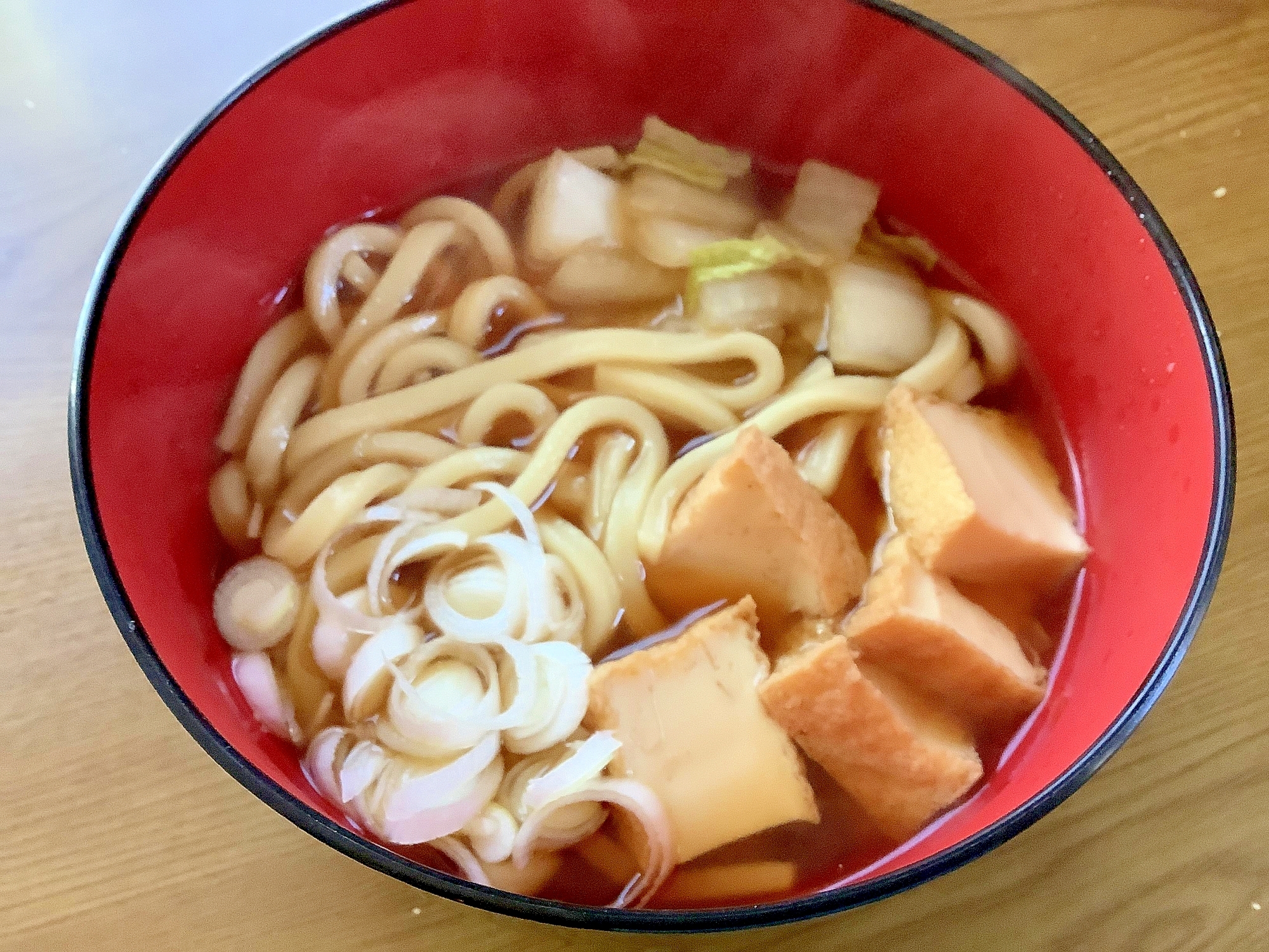 厚揚げと白菜の煮込みうどん