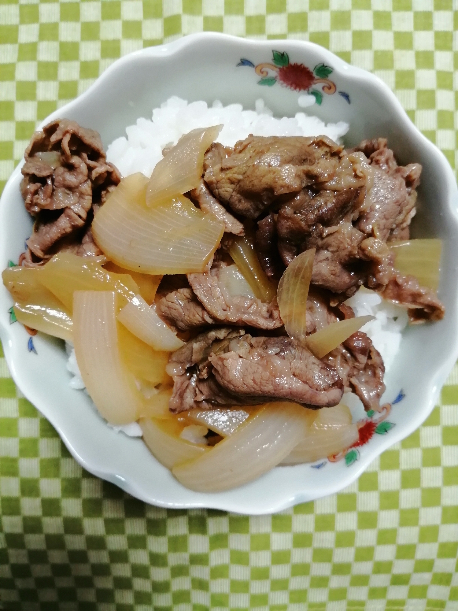 牛丼（豚肉でもOK）