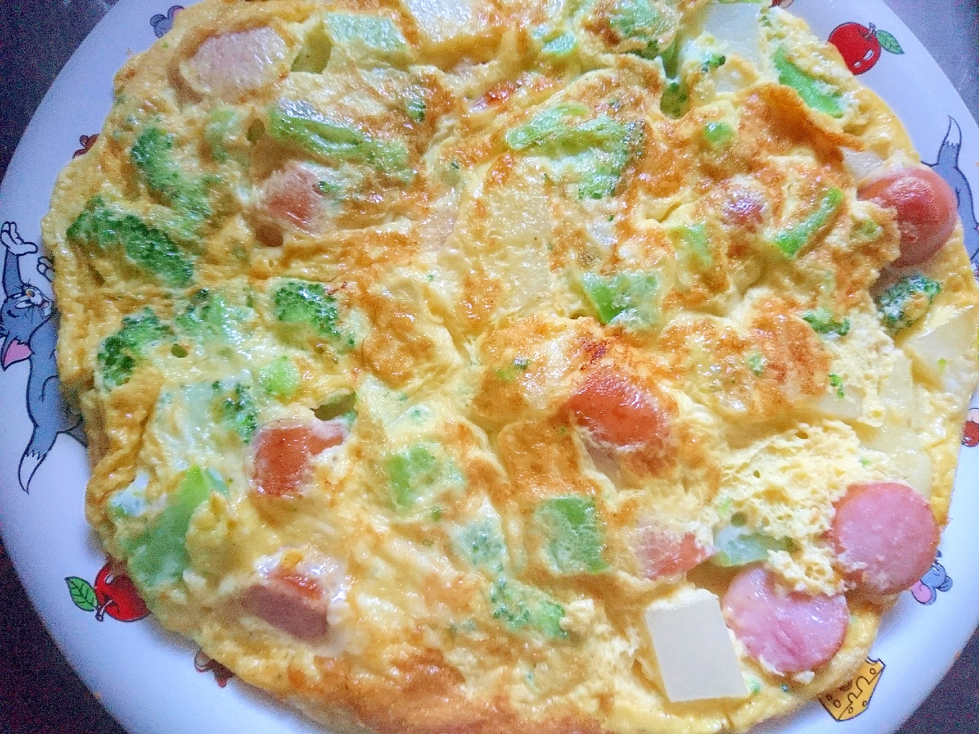 野菜たっぷりスパニッシュオムレツ