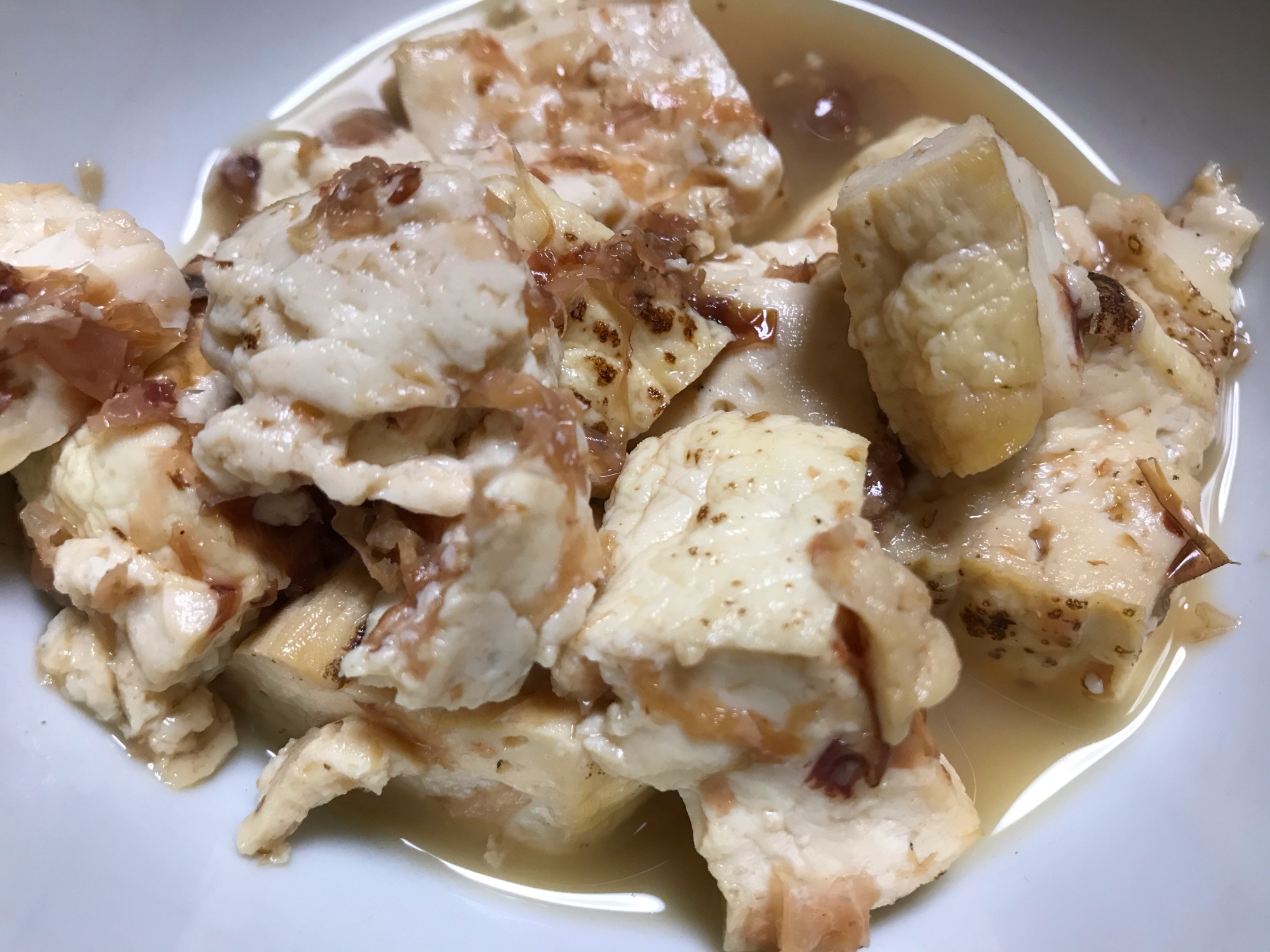焼き豆腐の鰹節煮 レシピ 作り方 By かんたんレシピ 楽天レシピ