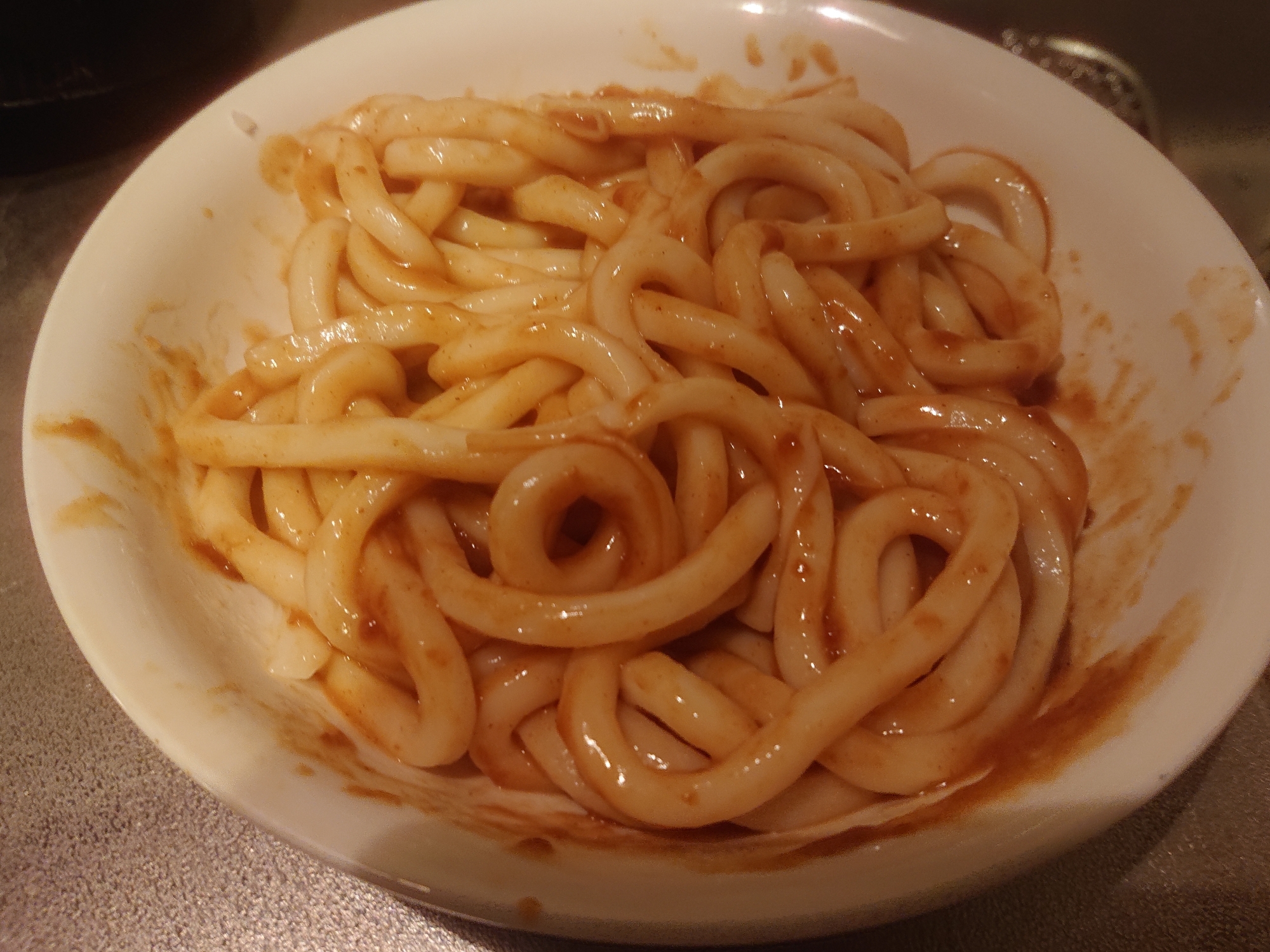 汁無しカレーうどん