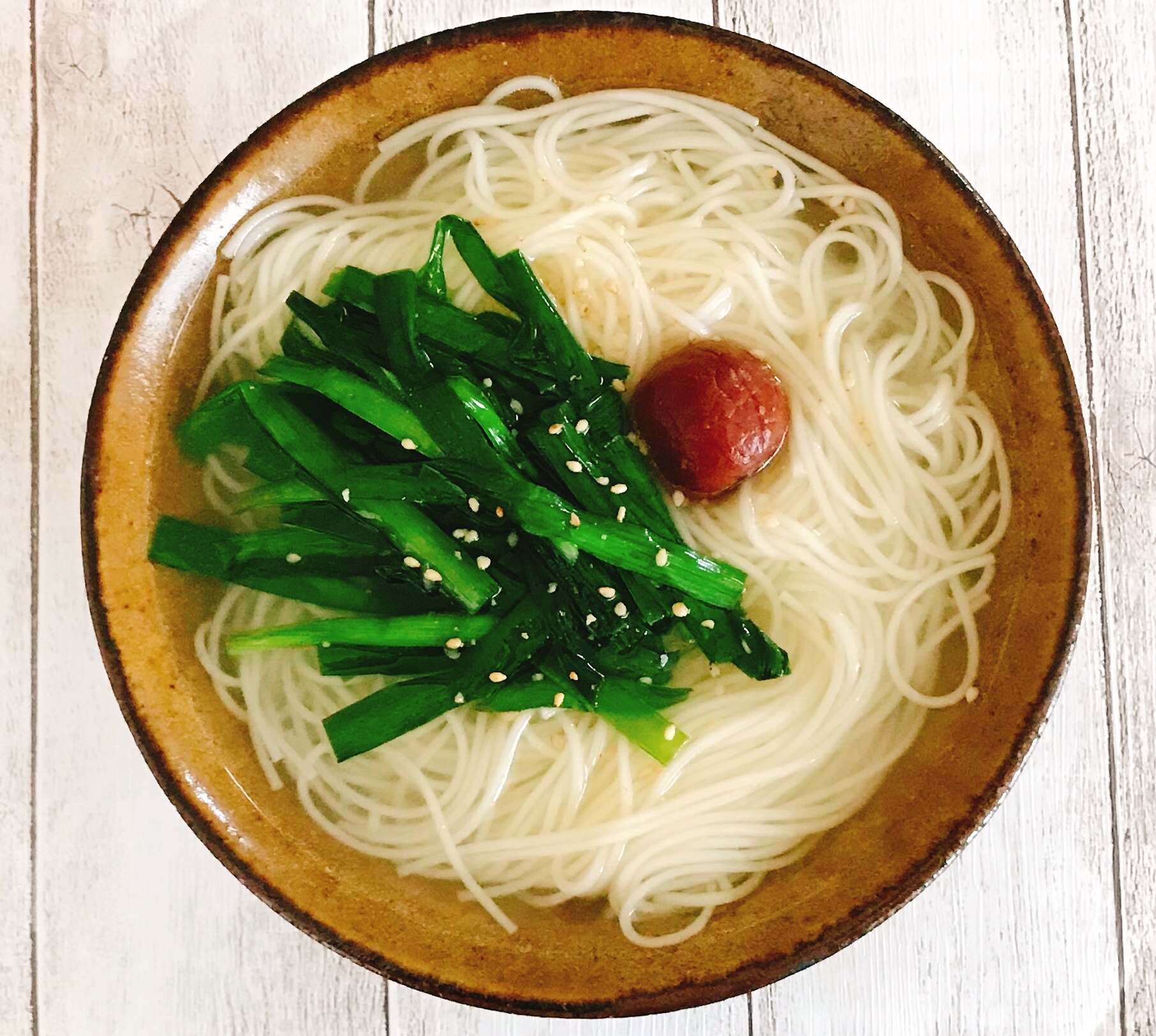 疲れた胃に優しい♡ニラ煮麺