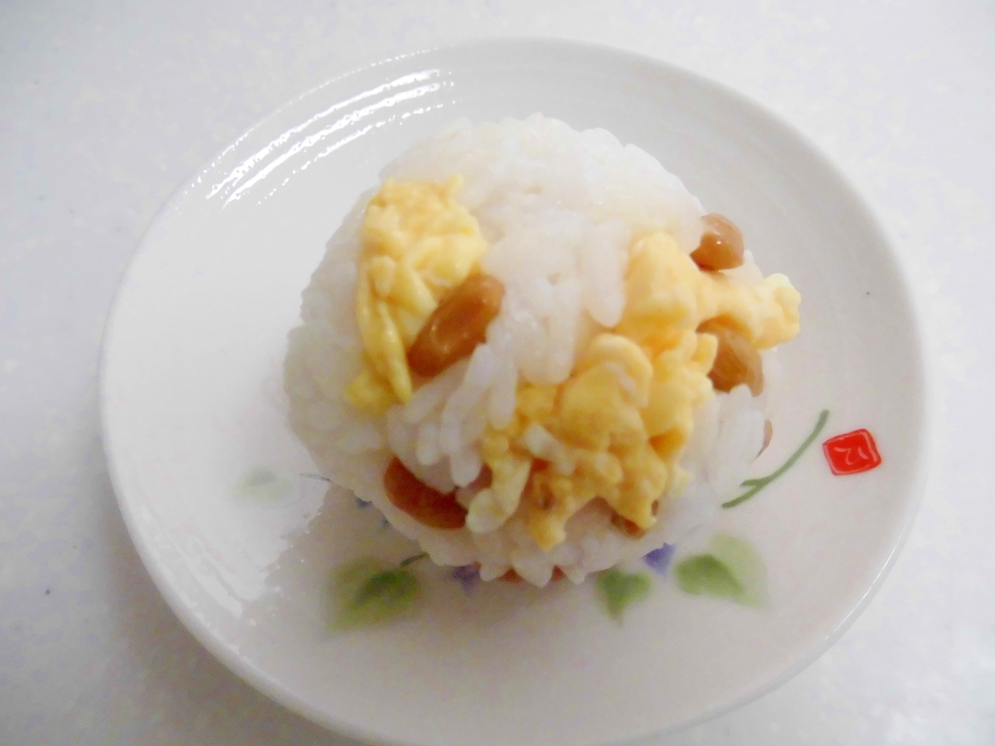 茨城県　水戸納豆と卵のおにぎり