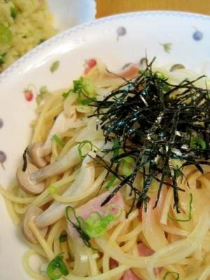 しめじとベーコンの和風パスタ