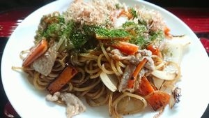 もっちもち　パスタ焼きそば