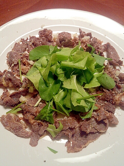 牛しゃぶの前菜☆バルサミコ酢×パルメザンチーズ和え