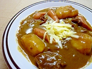 残りカレーをリメイク、カレーシチュー