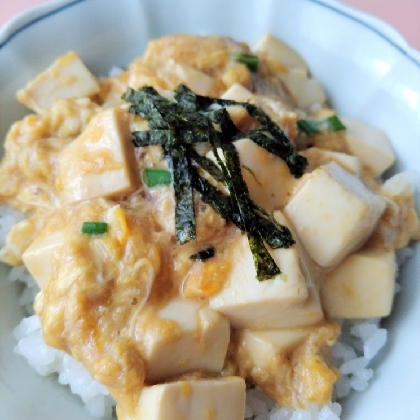 絶品☆絹豆腐と卵のあんかけご飯