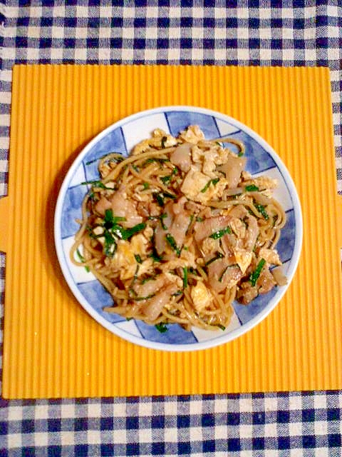 ニラ玉焼そば レシピ 作り方 By テツオ63 楽天レシピ