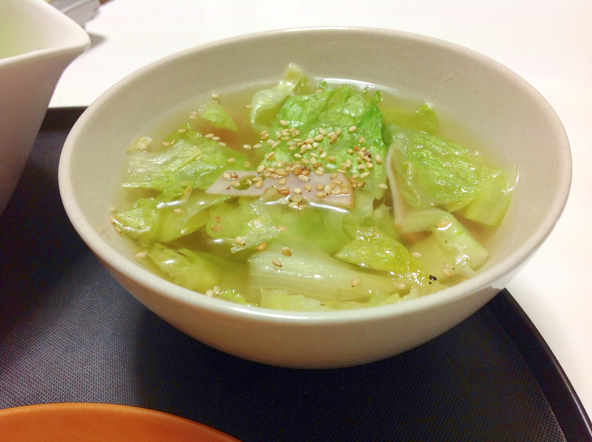 ☆シャキシャキレタスのサラダ感覚スープ☆