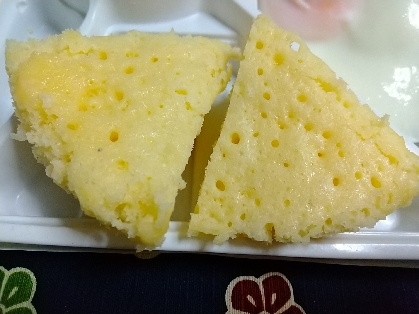 レンジで簡単♪米粉と卵の蒸しパン