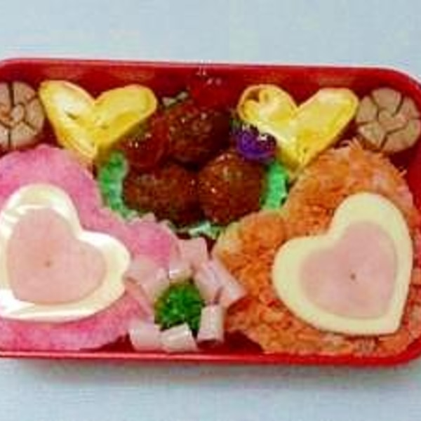 バレンタインなどに ハートがいっぱいお弁当 レシピ 作り方 By Nana Po 楽天レシピ バレンタインなどに ハートがいっぱいお弁当 レシピ 作り方 By Nana Po 楽天レシピ