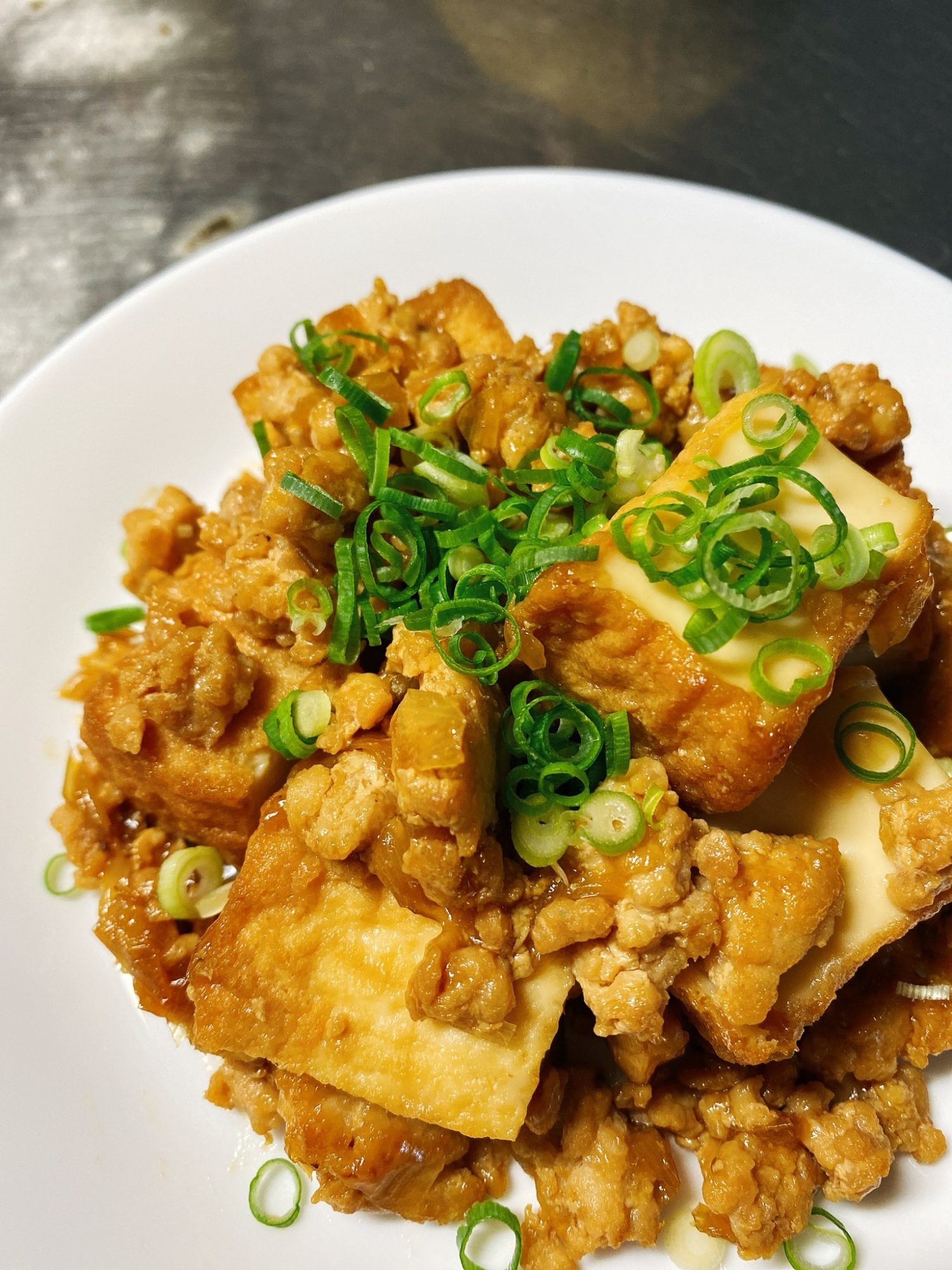 ご飯がススム！厚揚げの肉味噌炒め