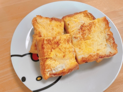 甘くない*˙˘˙*ஐ卵焼きみたいなフレンチトースト