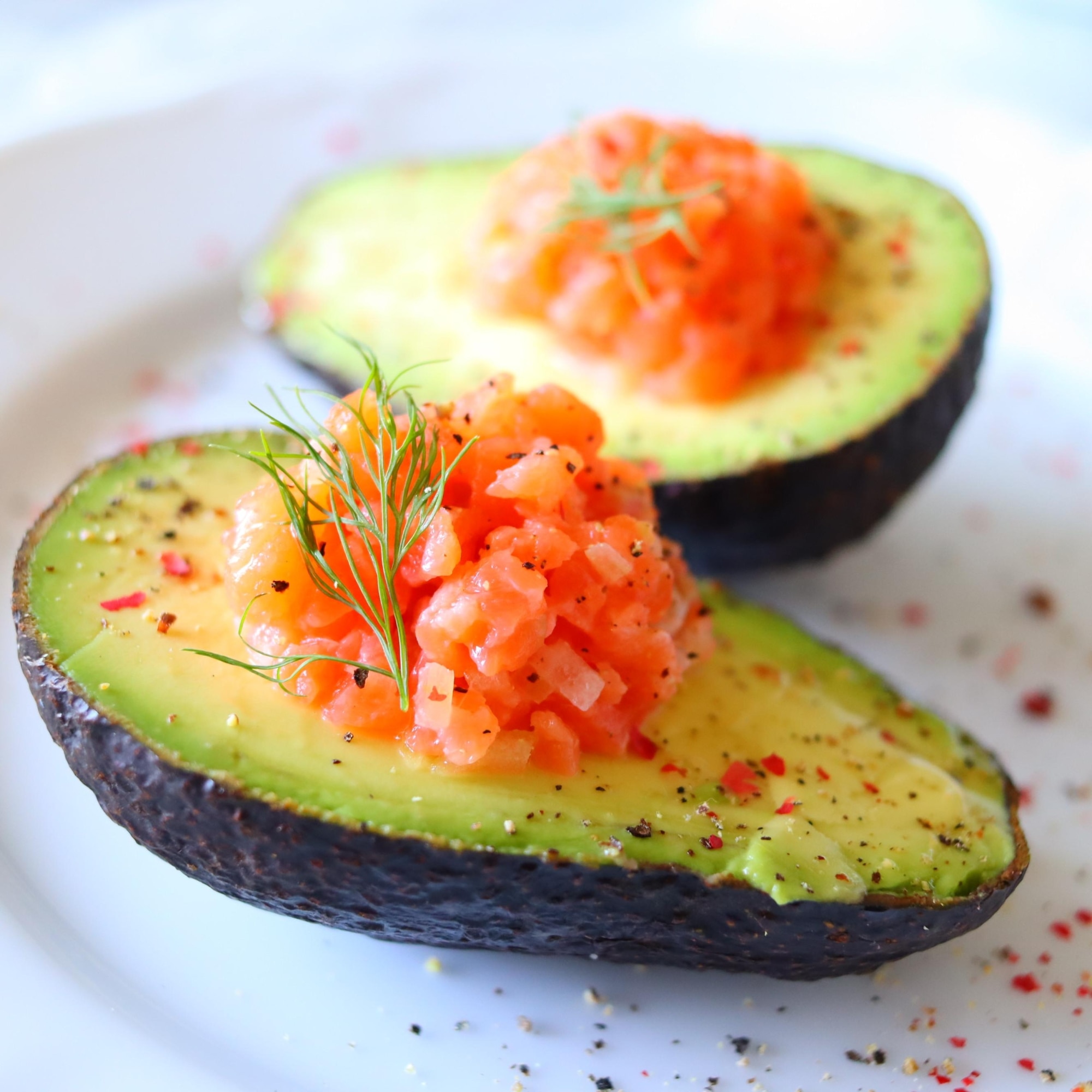 簡単なのにオシャレ♪アボカドのサーモンのせ♡ レシピ・作り方 by