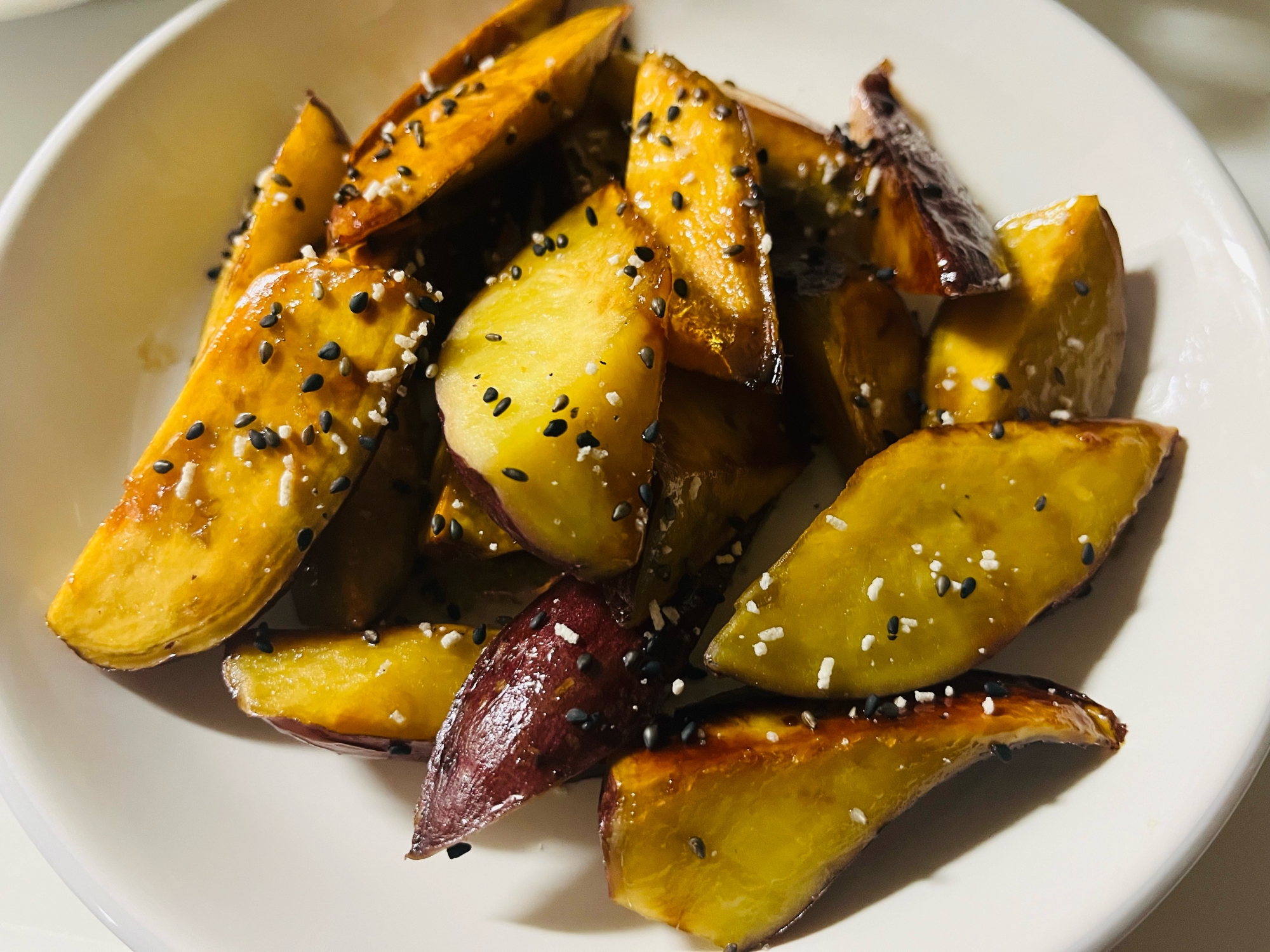 ストウブで!揚げない大学いも