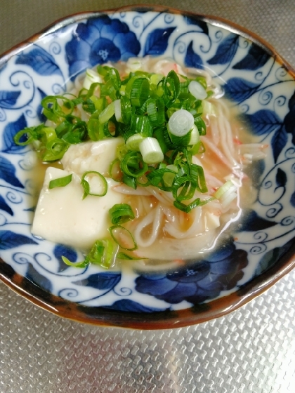 カニカマあんかけ豆腐♡