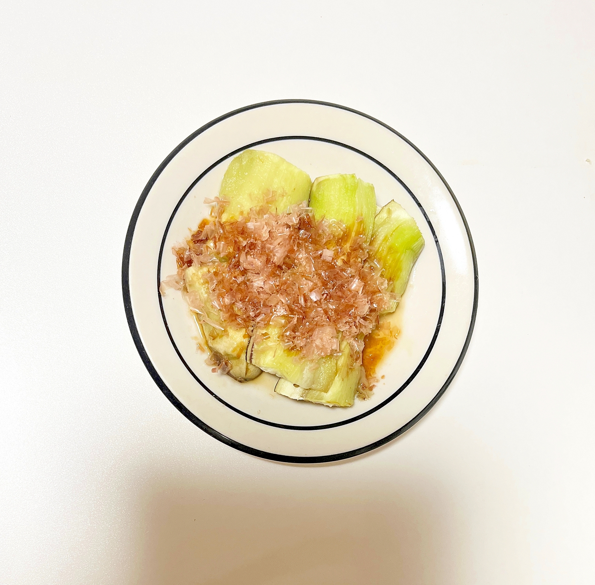 焼き茄子のおかか醤油和え