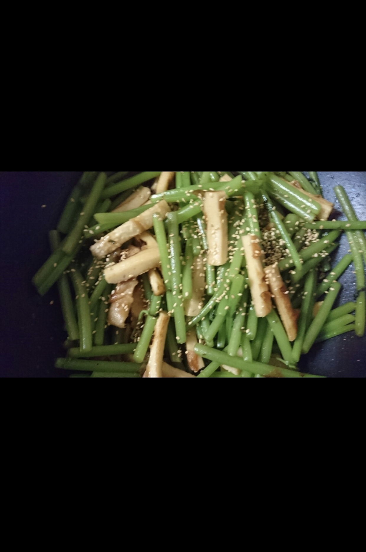 山菜ミズと竹輪の炒め物