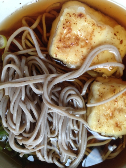 節約ランチ☆揚げ出し豆腐蕎麦★